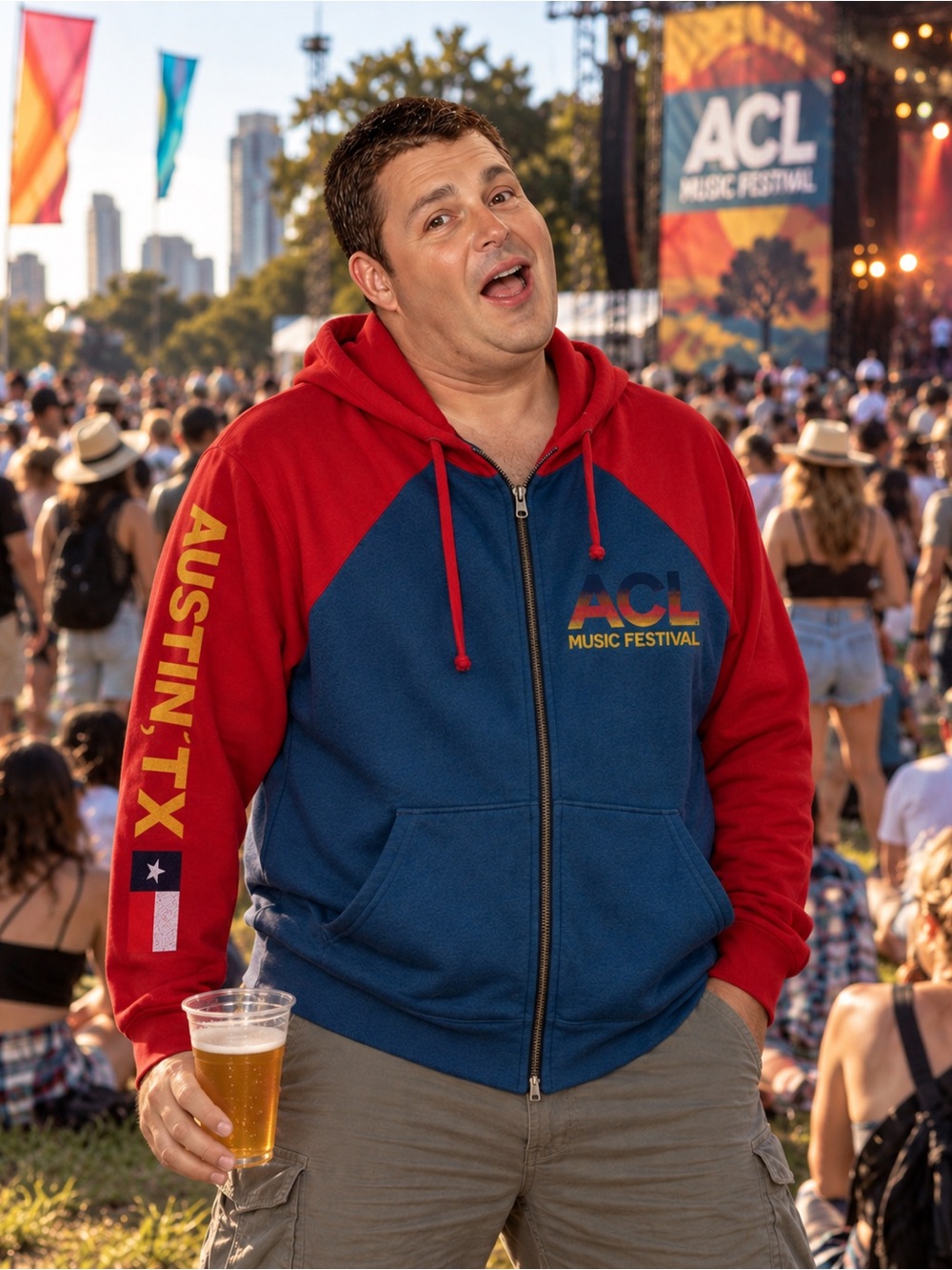 Aviator Nation - Austin TX ACL Music Festival Special Edition hoodie - rare find